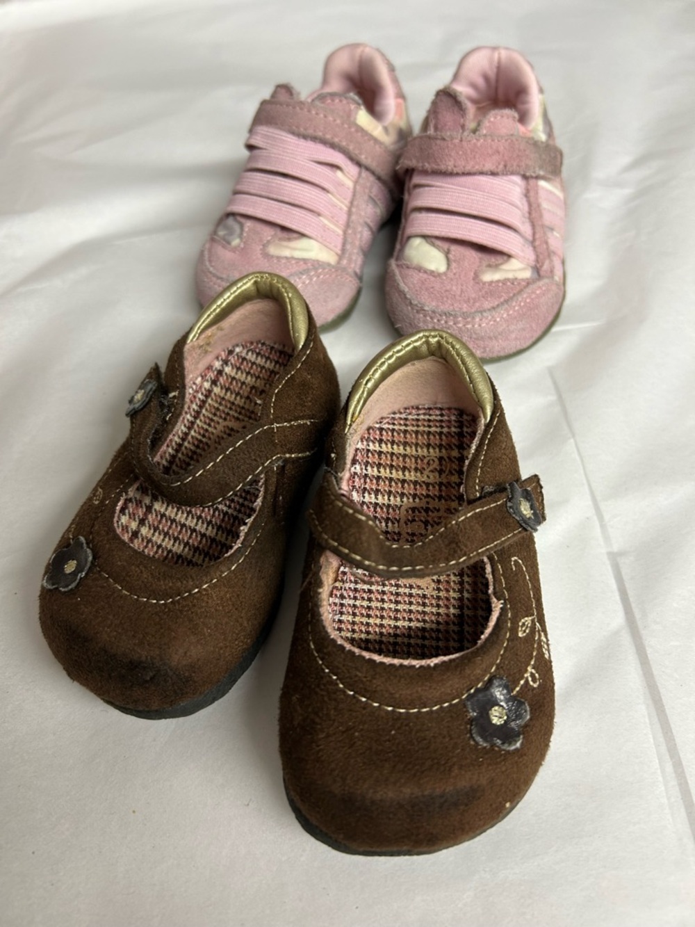 Teeny Toes Pink Sneakers and Mary Jane’s